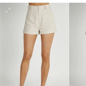 Meshki Jadri Linen Shorts color natural size XS NWT